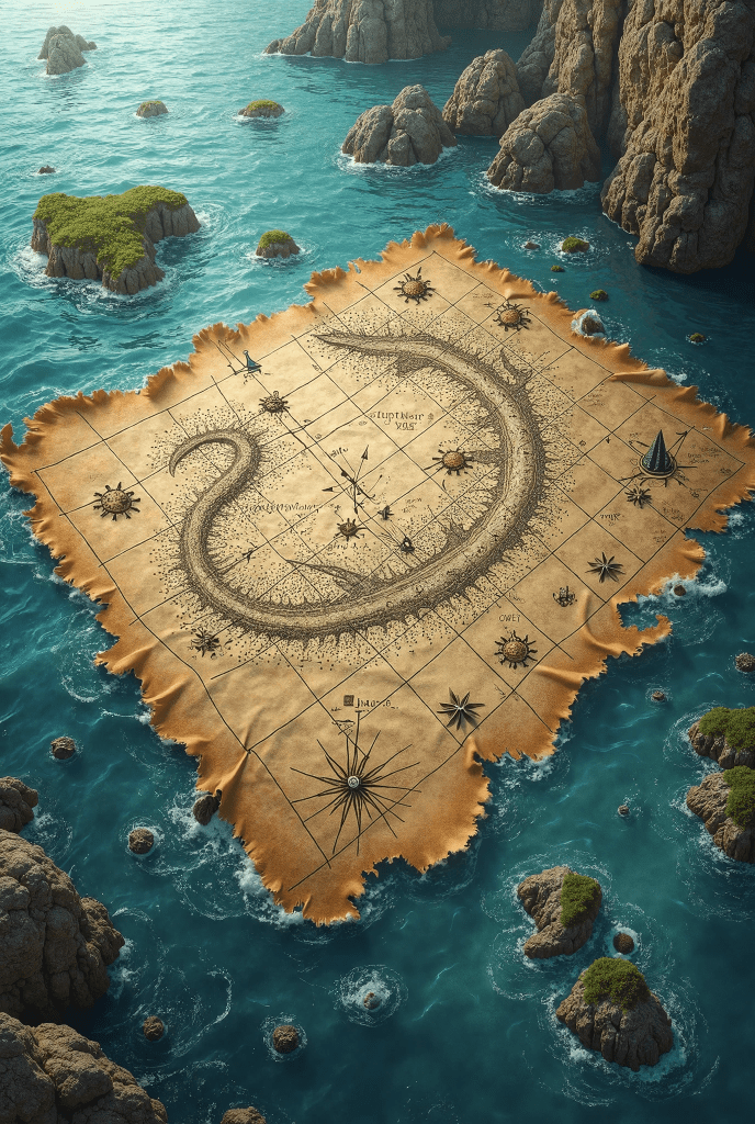 古代の海図、禁じられた航路、そして沈んだ記憶。 